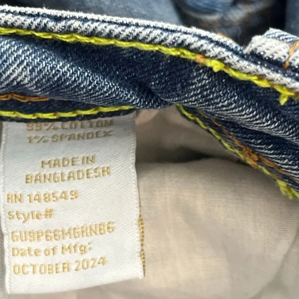 Six Lincoln Mens Blue Denim Stretch Slim Fit Skinny Jeans Medium Wash Size 30/32